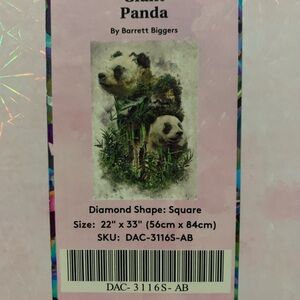 🌟Diamond Art Club Diamond Painting Giant Panda by Barrett Biggers